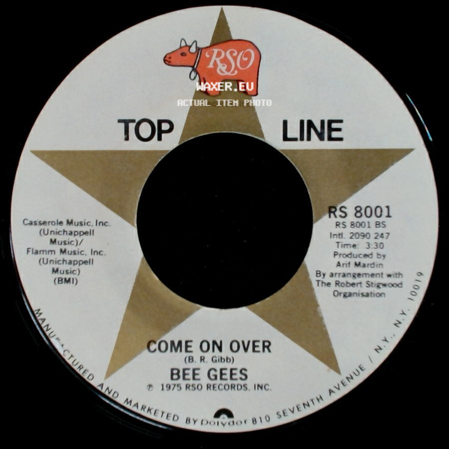 Bee Gees - Jive Talkin' / Come On Over side B