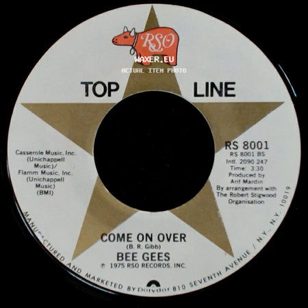 Bee Gees - Jive Talkin' / Come On Over side B