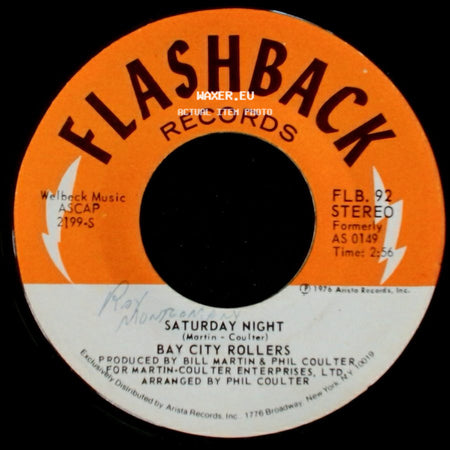 Bay City Rollers - Saturday Night / Money Honey side A