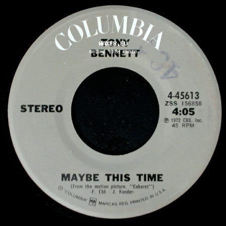 Tony Bennett - Maybe This Time / Love side A