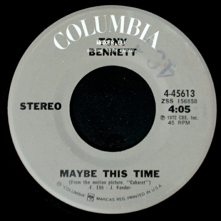 Tony Bennett - Maybe This Time / Love side A