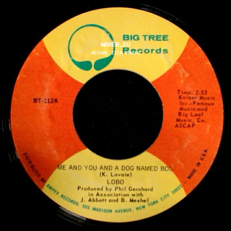 Lobo - Walk Away From It All / Me And You And A Dog Named Boo side B