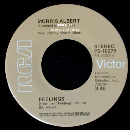 Morris Albert - Feelings / This World Today Is A Mess side A