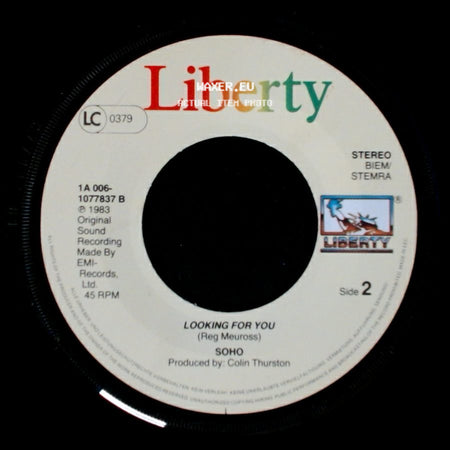 Soho - Remember My Name / Looking For You side B