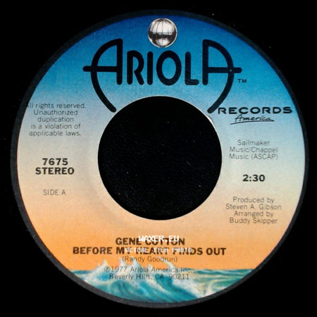Gene Cotton - Before My Heart Finds Out / Like A Sunday In Salem side A