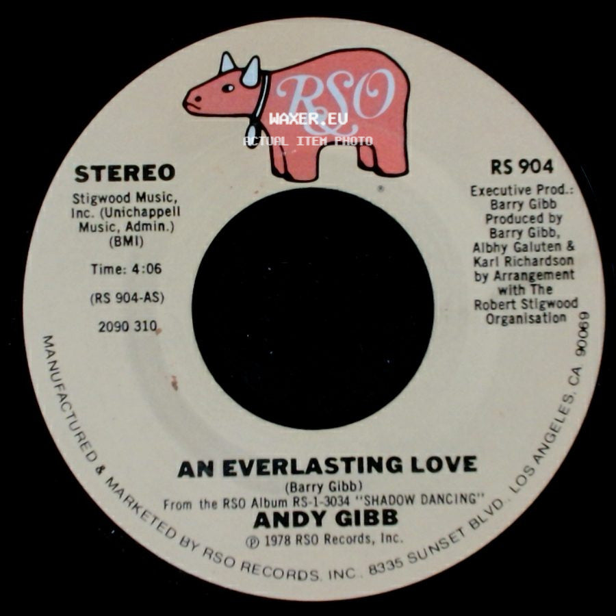 Andy Gibb - Flowing Rivers / An Everlasting Love side B