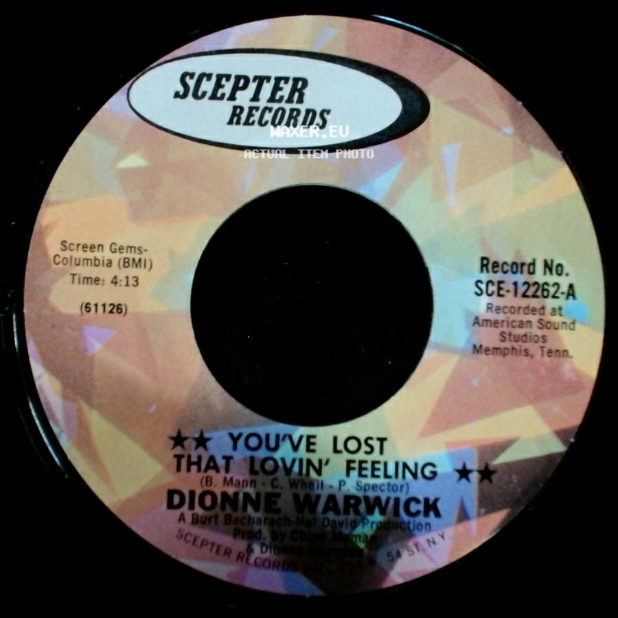 Dionne Warwick - Window Wishing / You've Lost That Lovin' Feeling side B