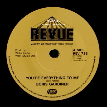 Boris Gardiner - You're Everything To Me / Last Night side A