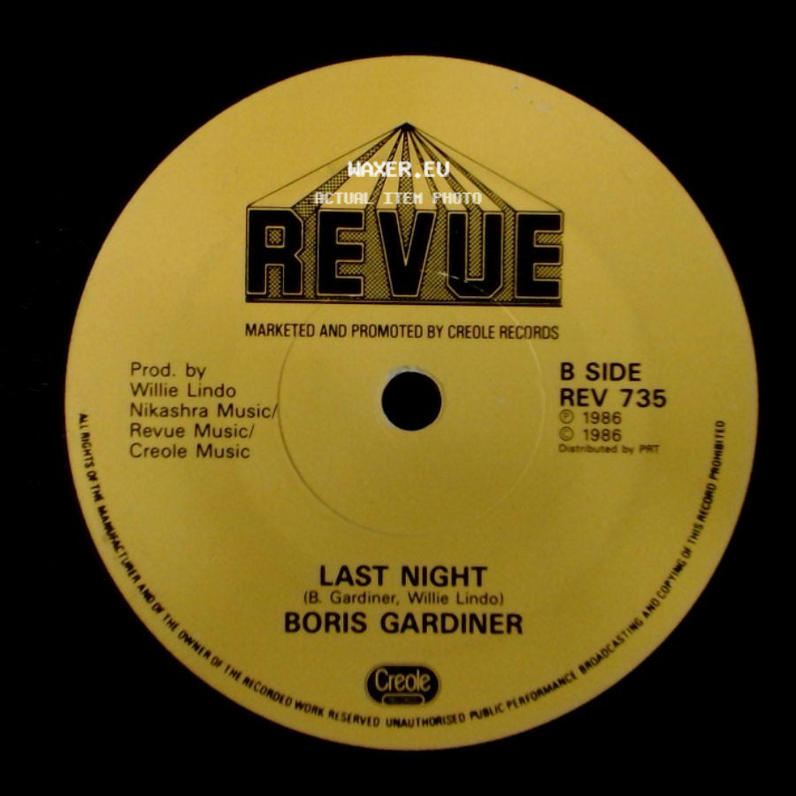 Boris Gardiner - You're Everything To Me / Last Night side B