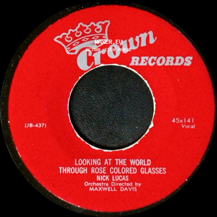 Nick Lucas - Looking At The World Through Rose Colored Glasses / Did You Ever See A Dream Walking? side A