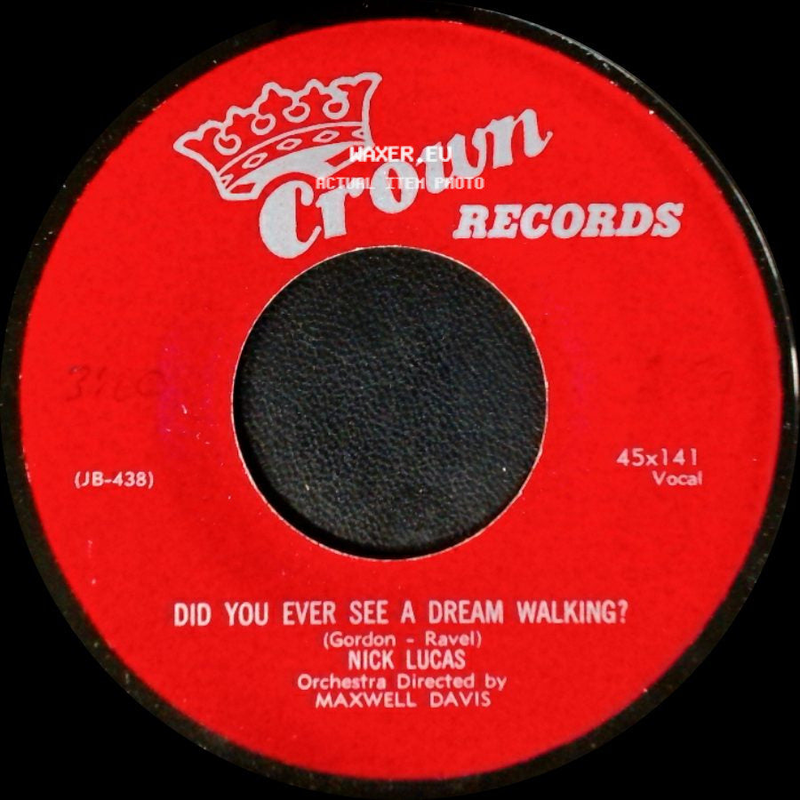 Nick Lucas - Looking At The World Through Rose Colored Glasses / Did You Ever See A Dream Walking? side B