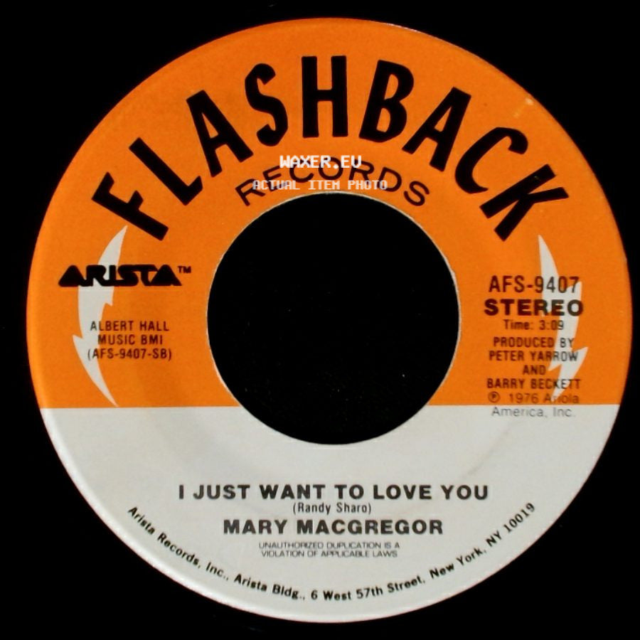 Mary Macgregor - I Just Want To Love You / Torn Between Two Lovers side A