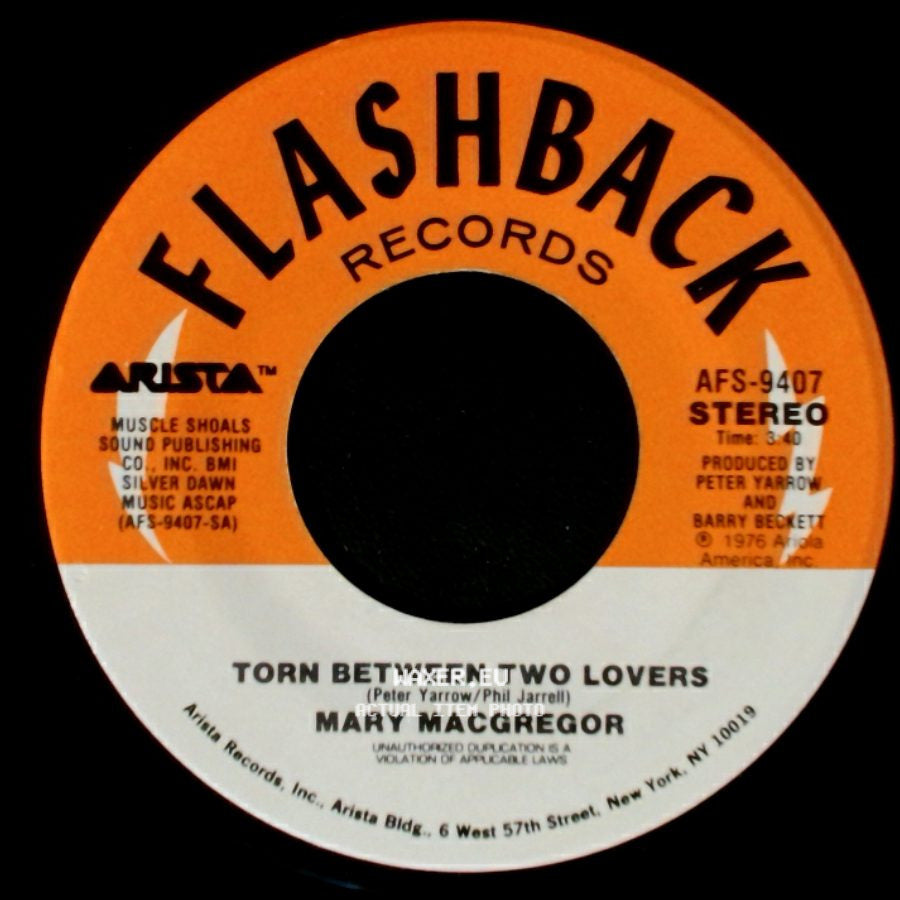 Mary Macgregor - I Just Want To Love You / Torn Between Two Lovers side B