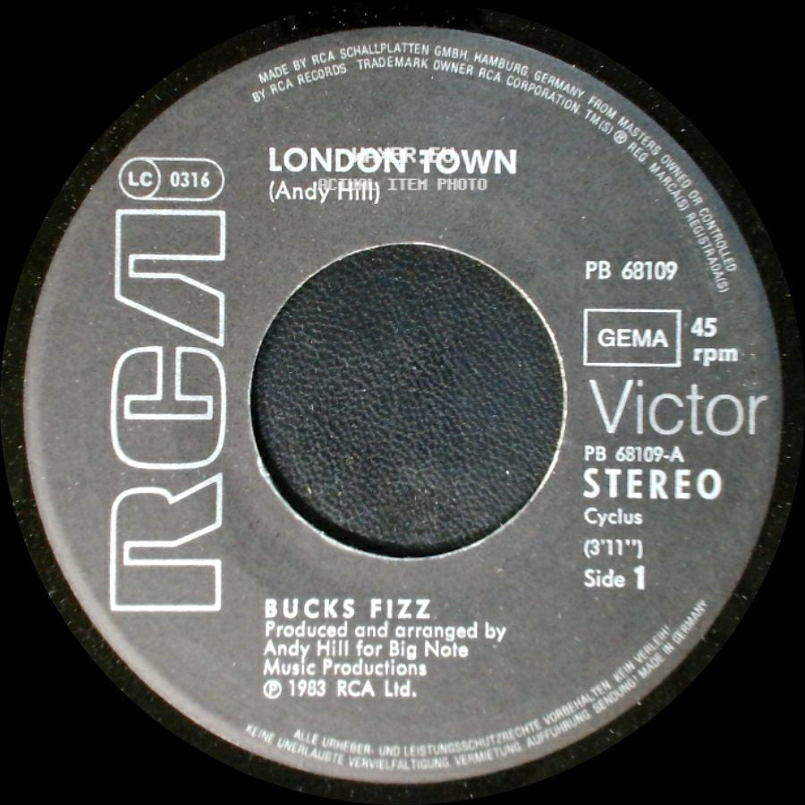Bucks Fizz - London Town / Identity side A