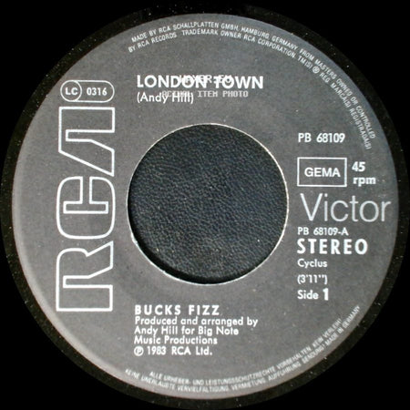 Bucks Fizz - London Town / Identity side A