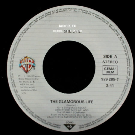 Sheila E. - The Glamorous Life / The Glamorous Life Part Ii side A