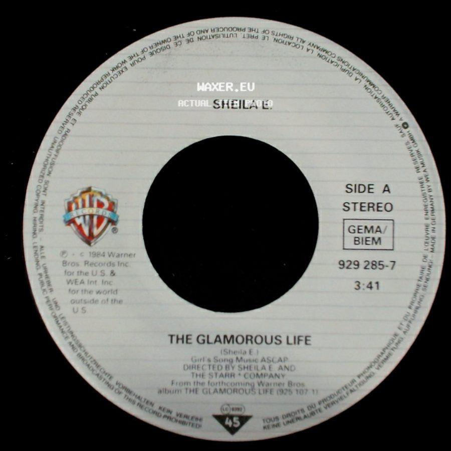 Sheila E. - The Glamorous Life / The Glamorous Life Part Ii side A