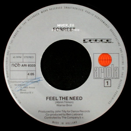 Forrest - I Just Want To Love You / Feel The Need side B
