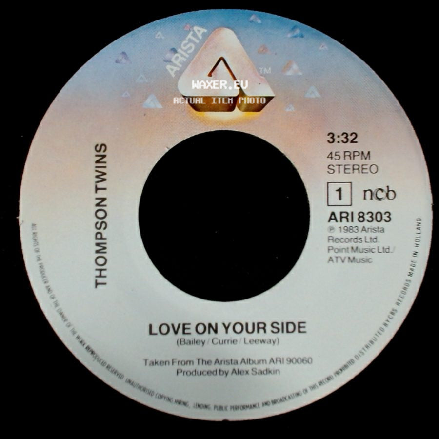 Thompson Twins - Love On Your Back / Love On Your Side side B
