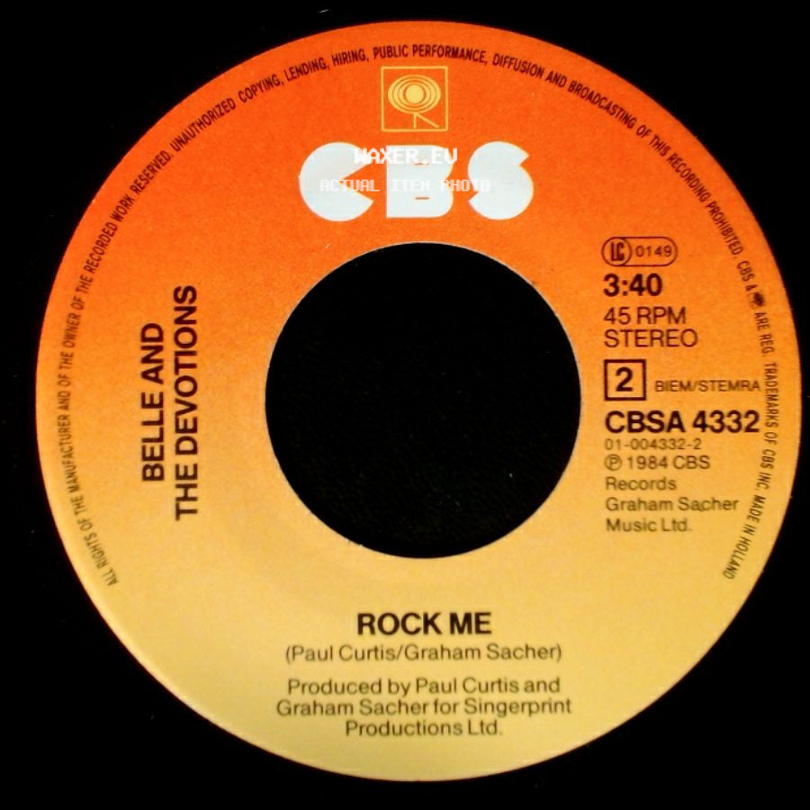 Belle And The Devotions - Rock Me / Love Games side A