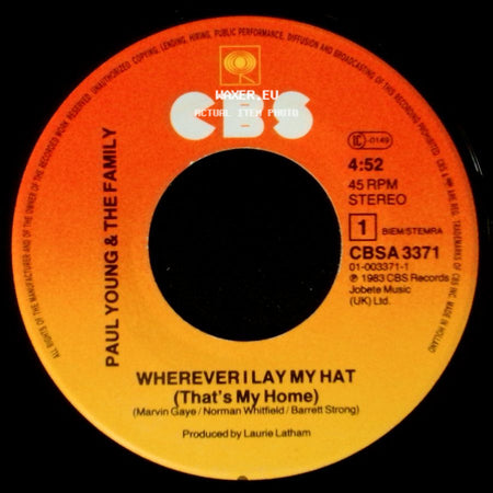 Paul Young & The Family - Wherever I Lay My Hat (That's My Home) / Broken Man side A