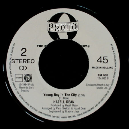 Hazell Dean - Young Boy In The City / Whatever I Do (Wherever I Go) side A
