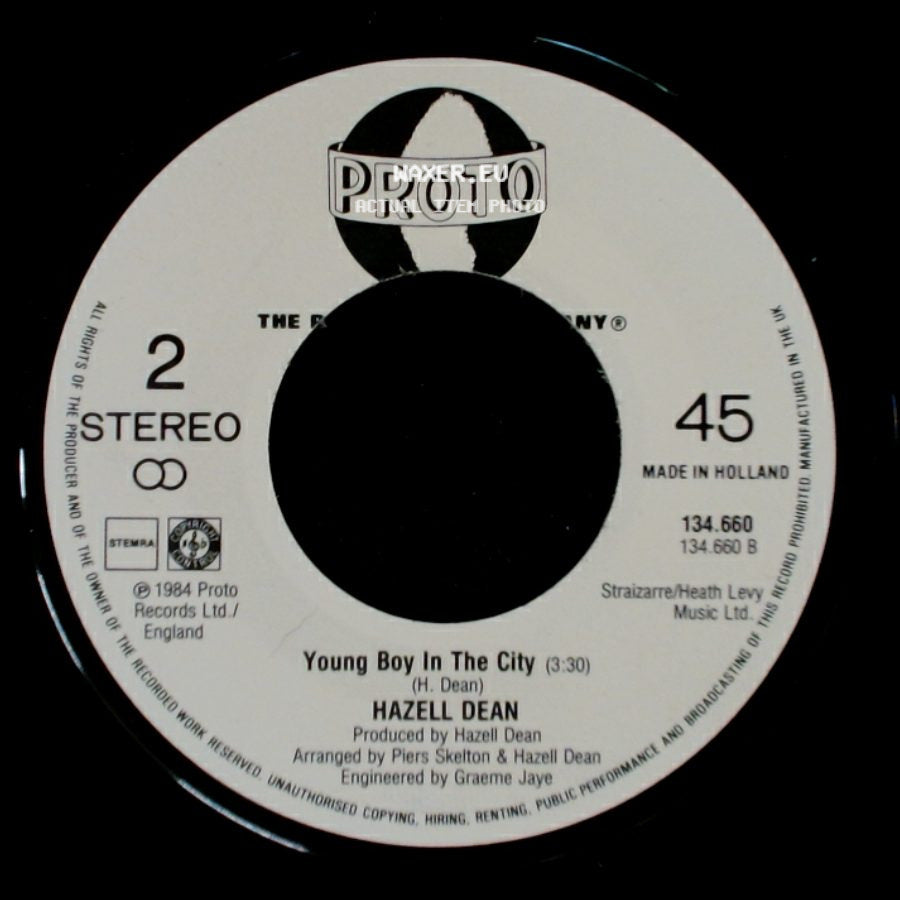 Hazell Dean - Young Boy In The City / Whatever I Do (Wherever I Go) side A