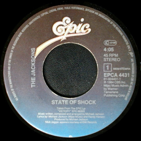 The Jacksons - State Of Shock / Your Ways side A