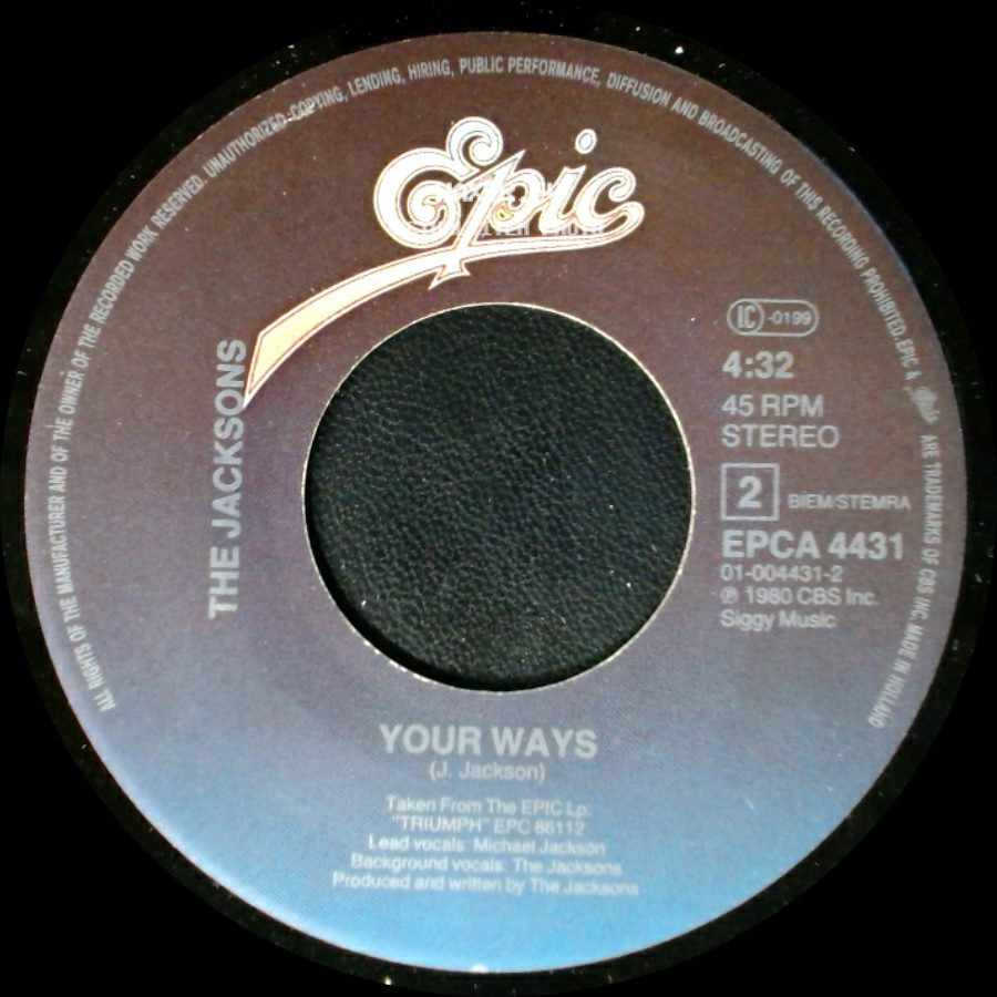 The Jacksons - State Of Shock / Your Ways side B