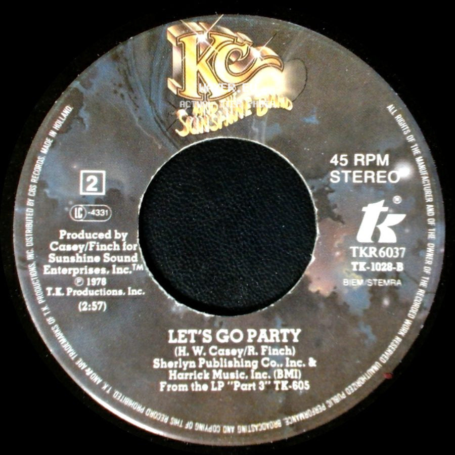 Kc And The Sunshine Band - Let's Go Party / It's The Same Old Song side A