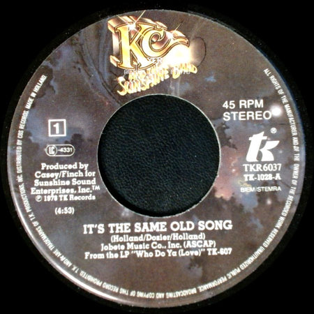 Kc And The Sunshine Band - Let's Go Party / It's The Same Old Song side B
