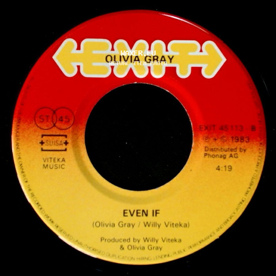 Olivia Gray - In The Morning Light / Even If side B