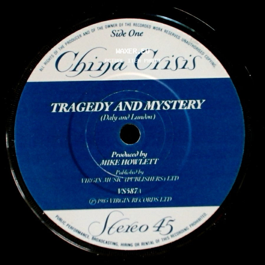 China Crisis - Tragedy And Mystery / A Golden Handshake For Every Daughter side A