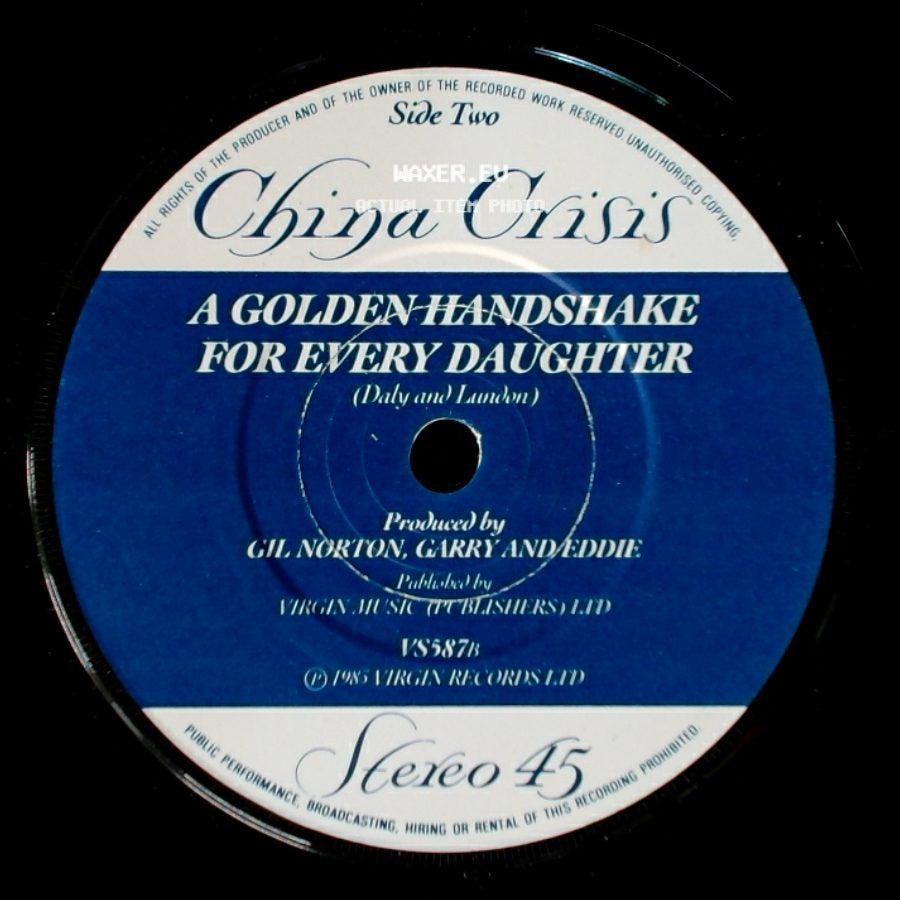 China Crisis - Tragedy And Mystery / A Golden Handshake For Every Daughter side B