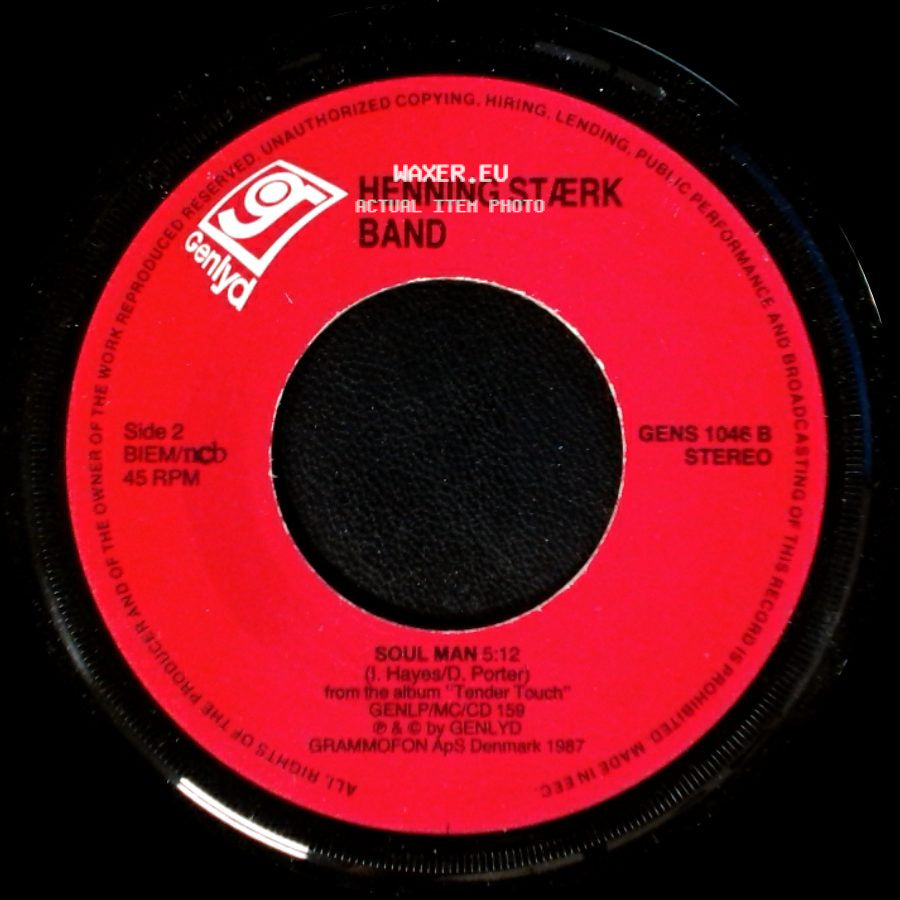 Henning Stærk Band - Tender Care - Tender Touch / Soul Man side B