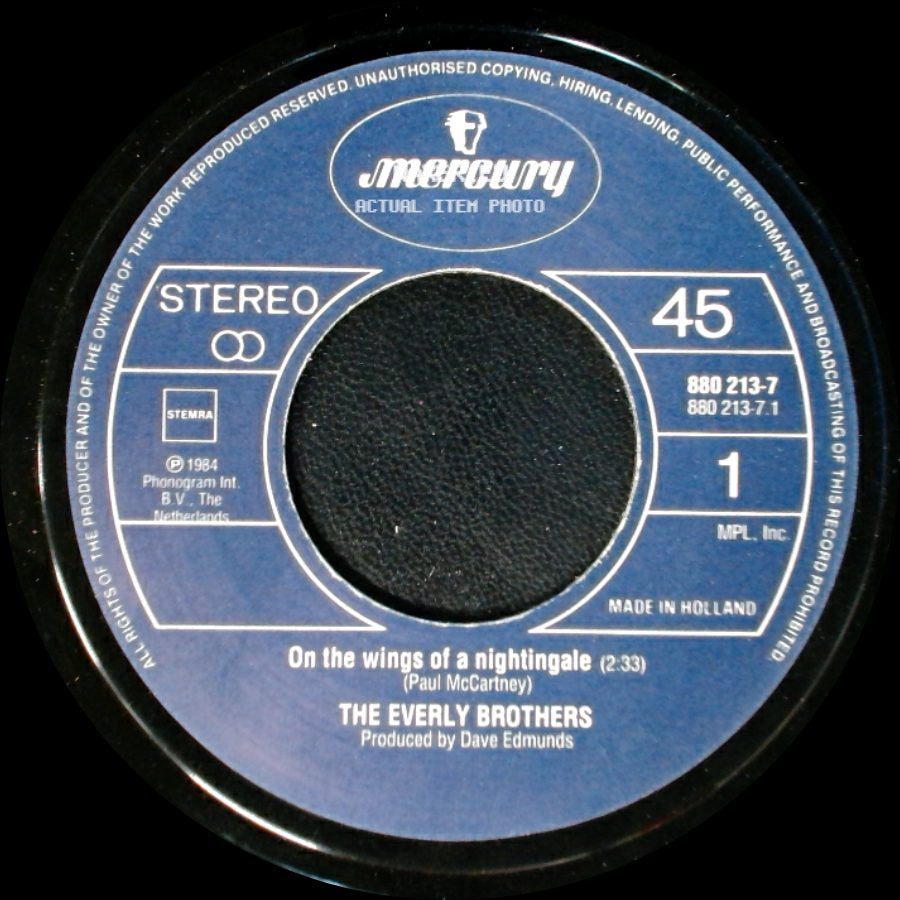 The Everly Brothers - On The Wings Of A Nightingale / Asleep side A