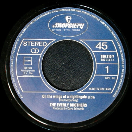 The Everly Brothers - On The Wings Of A Nightingale / Asleep side A