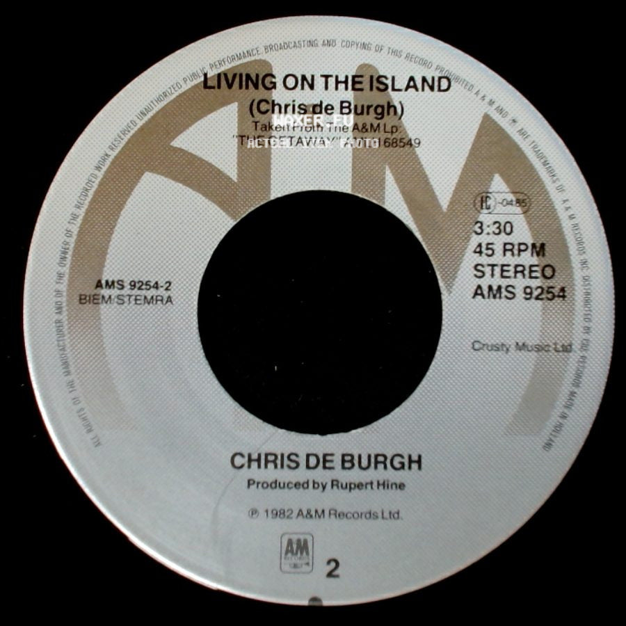 Chris De Burgh - Living On The Island / Don't Pay The Ferryman side A