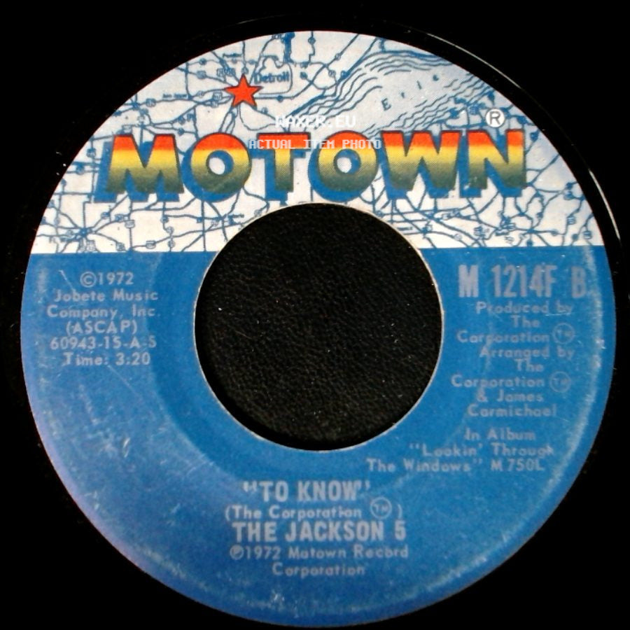 The Jackson 5 - To Know / Corner Of The Sky side A