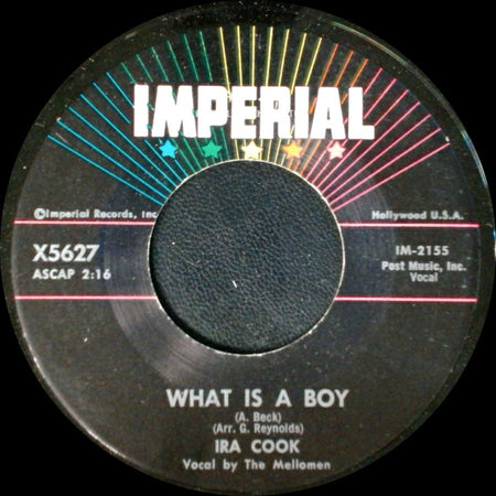 Ira Cook - What Is A Girl / What Is A Boy side B