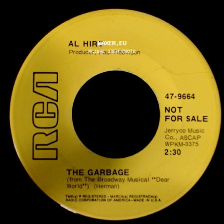 Al Hirt - The Garbage / Those Were The Days side A