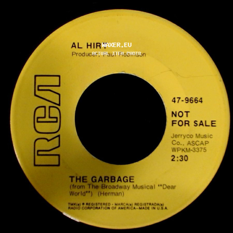 Al Hirt - The Garbage / Those Were The Days side A