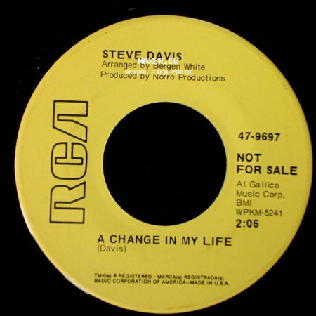 Steve Davis - A Song That Reminds Me Of You / A Change In My Life side B