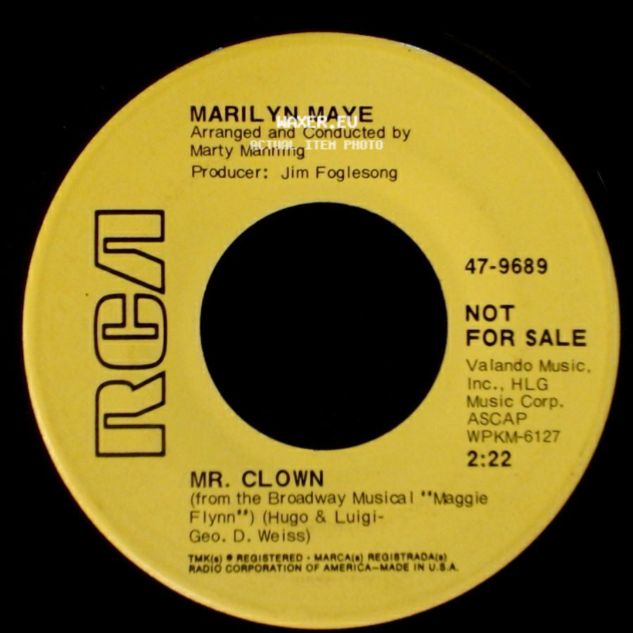 Marilyn Maye - Mr. Clown / Feelin' side A