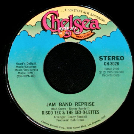 Disco Tex & The Sex-O-Lettes - Jam Band Reprise / Jam Band side A