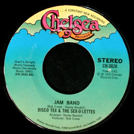Disco Tex & The Sex-O-Lettes - Jam Band Reprise / Jam Band side B