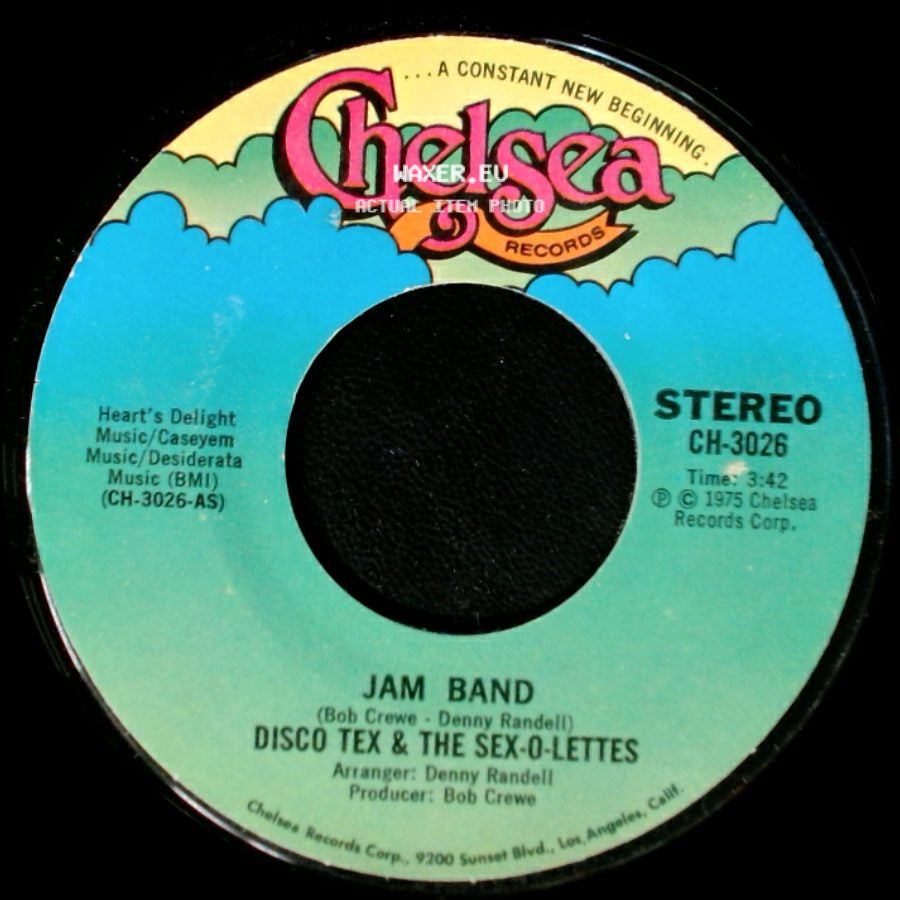 Disco Tex & The Sex-O-Lettes - Jam Band Reprise / Jam Band side B