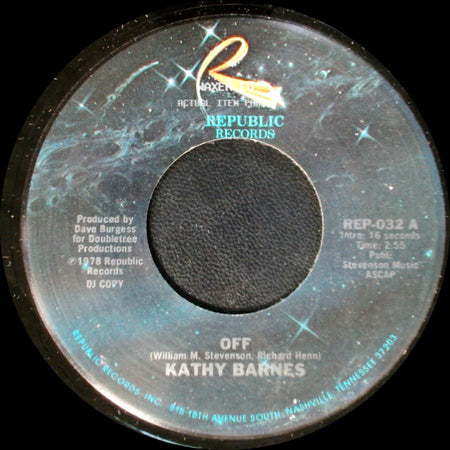 Kathy Barnes - Off / Off side A