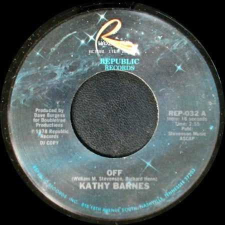 Kathy Barnes - Off / Off side B