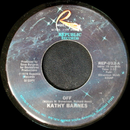 Kathy Barnes - Off / Off side B